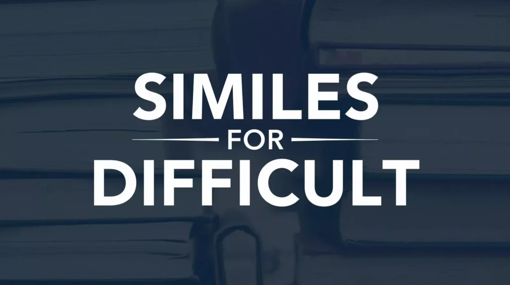 As Difficult As Simile