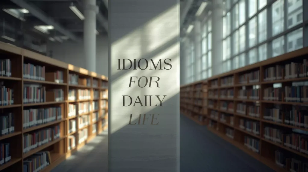 Idioms About Daily Life