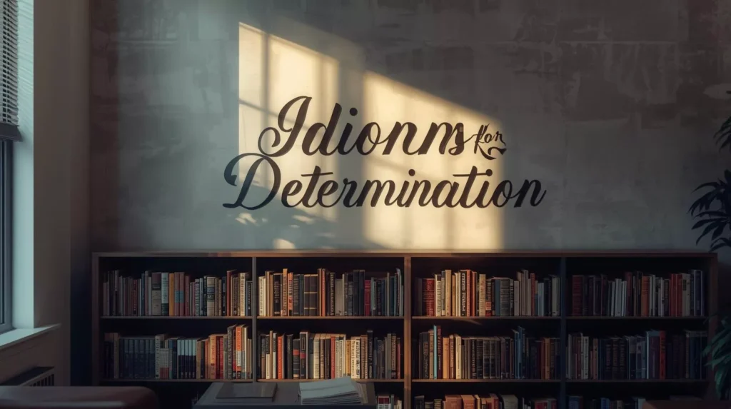 Idioms About Determination