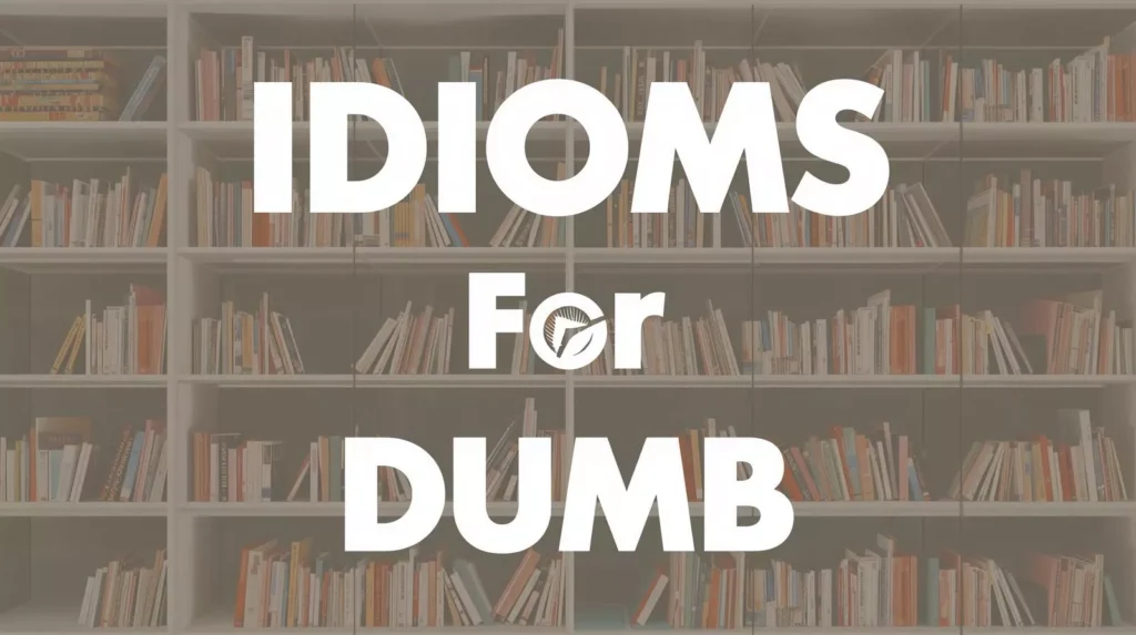Idioms About Stupidity