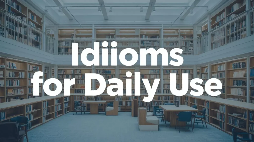 Idioms For Daily Use