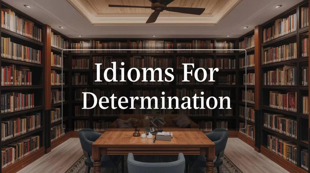 Idioms For Determination