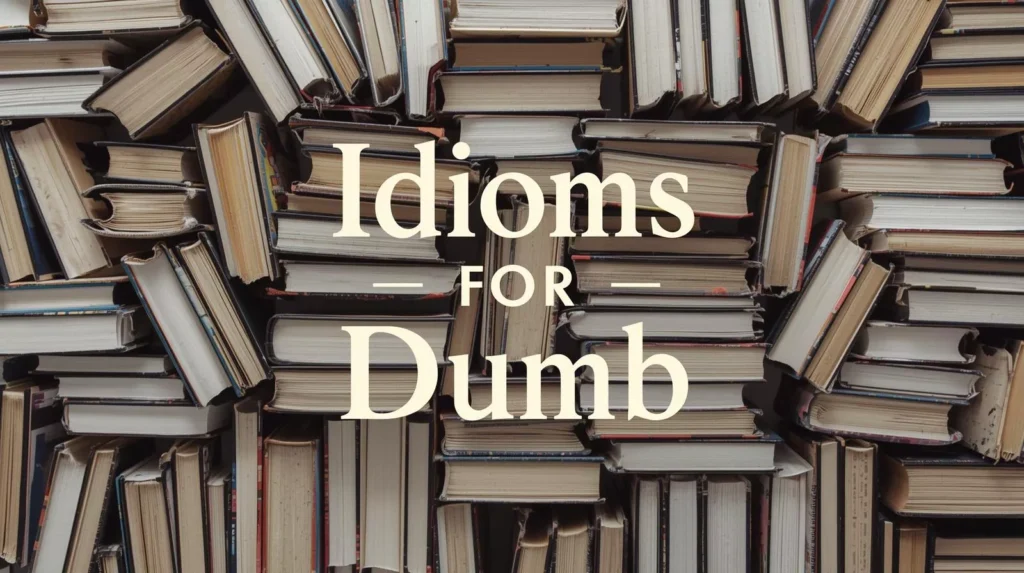 Idioms For Dumb