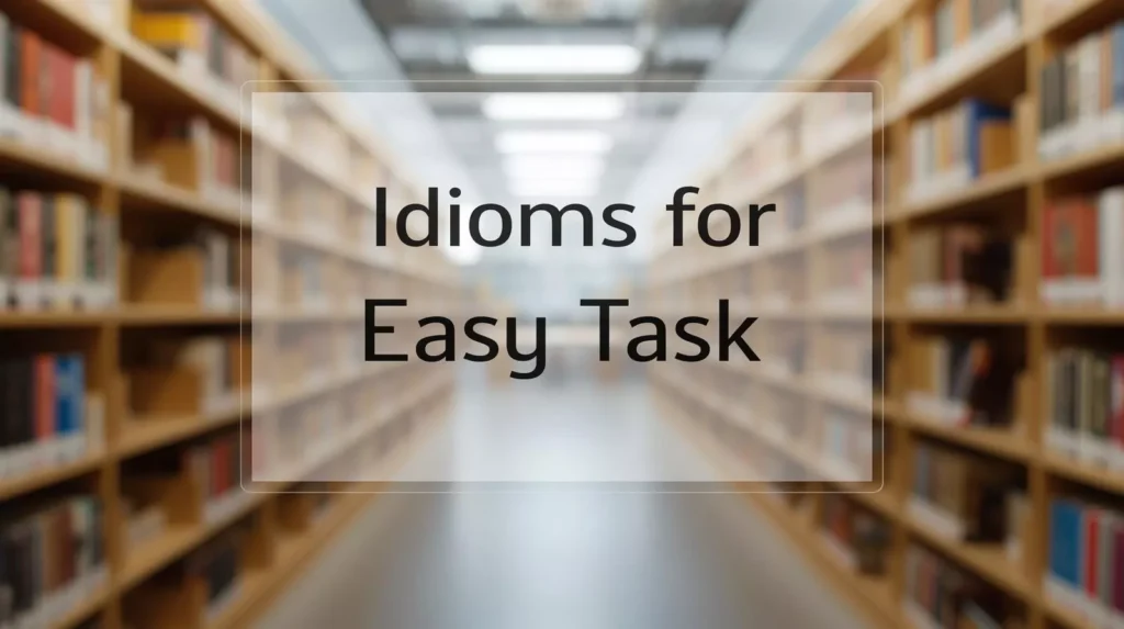 Idioms For Easy Task