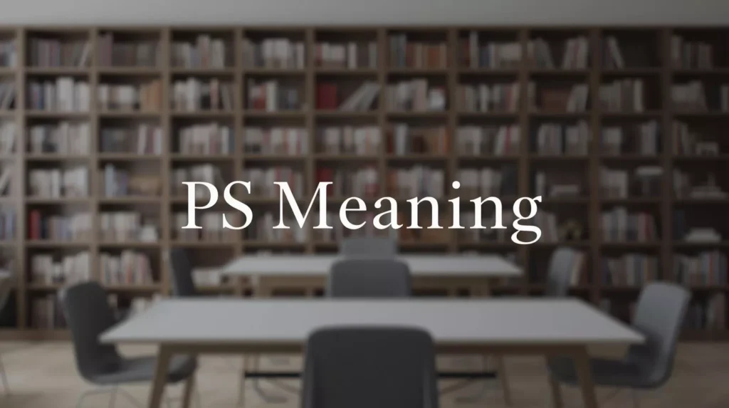 What Does PS Mean
