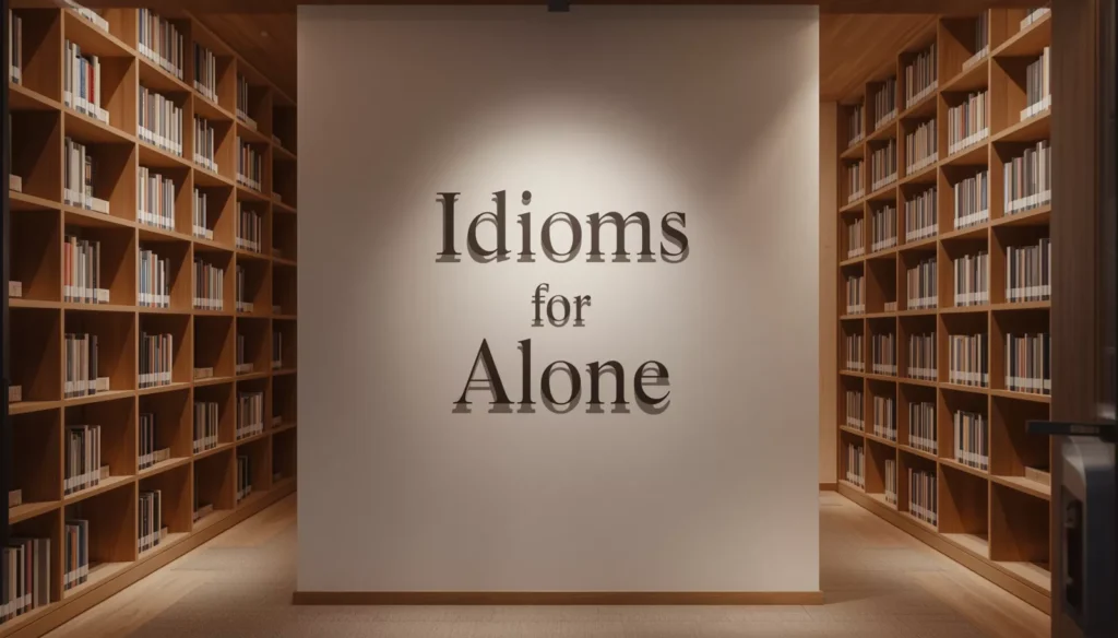 Idioms For Being Alone
