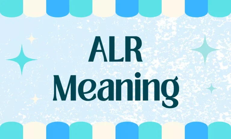 ALR Meaning