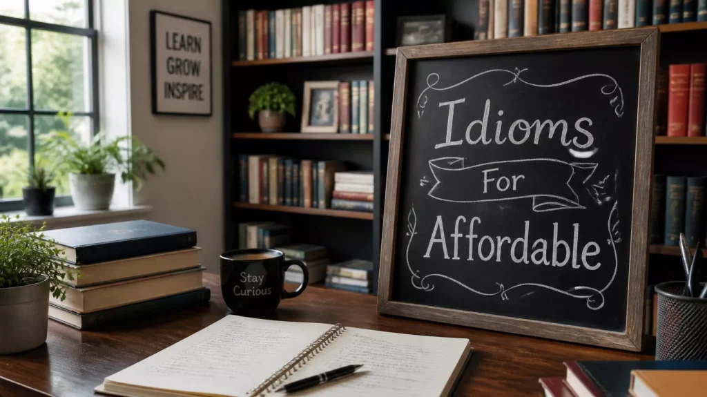 Idioms About Affordable Idioms About Affordable