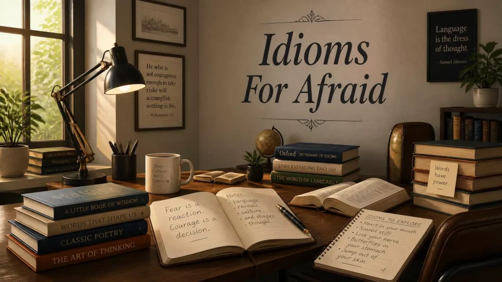 Idioms About Afraid Idioms About Afraid