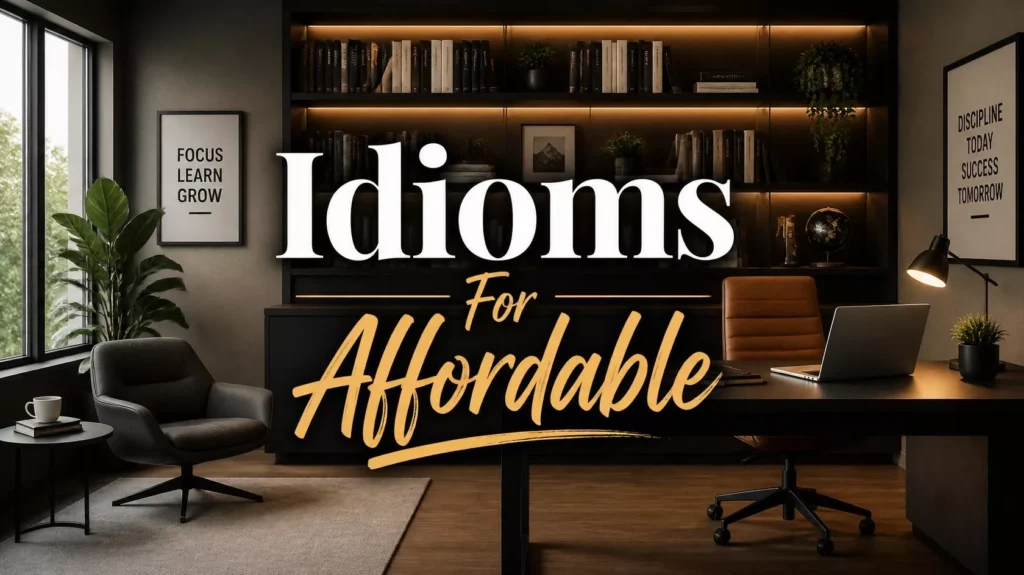 Idioms For Affordable Idioms For Affordable