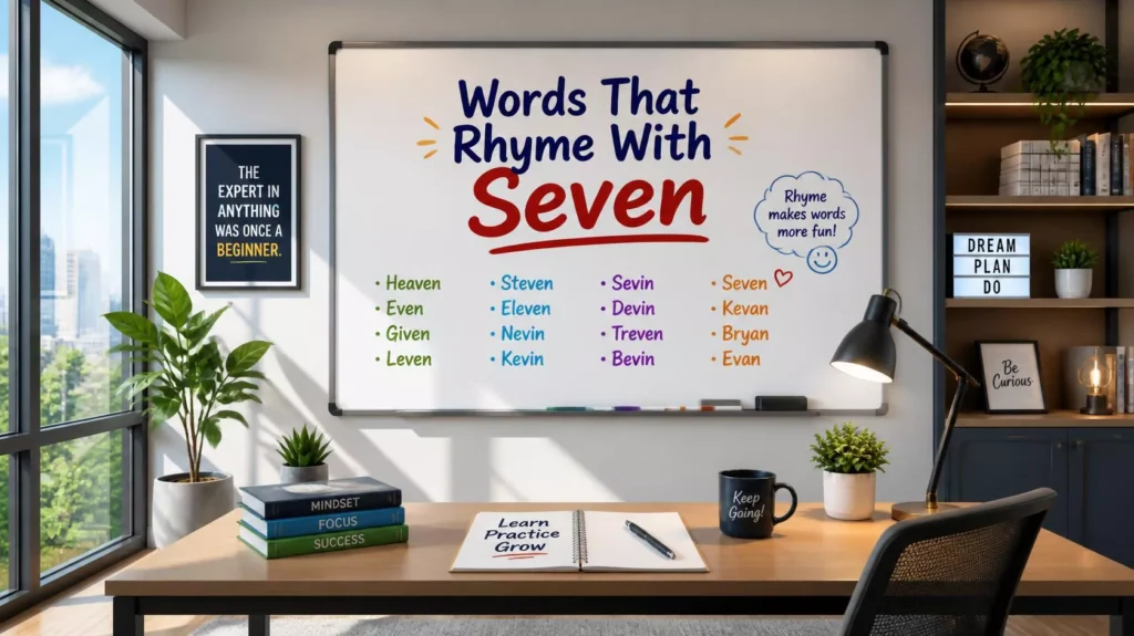 Words That Rhyme With Seven Words That Rhyme With Seven