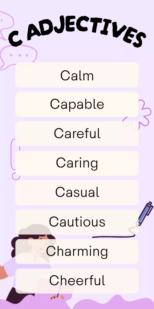 Adjectives That Start With C Adjectives That Start With C
