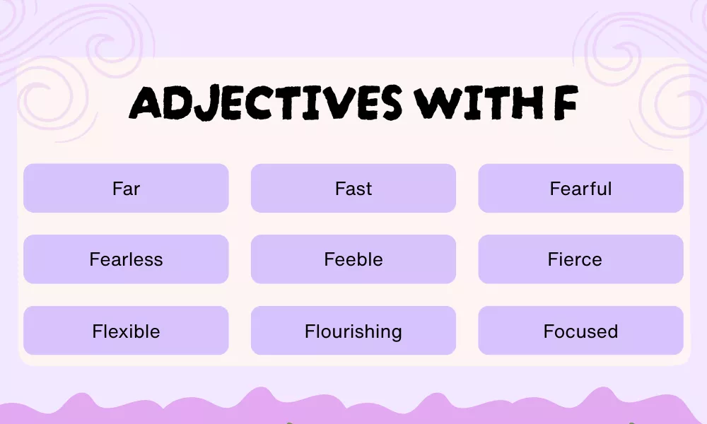 Adjectives With F Adjectives With F