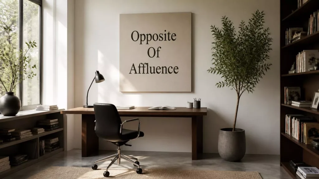 Affluence Antonyms Affluence Antonyms