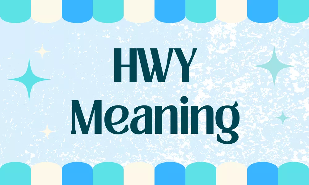 HWY Meaning In Text