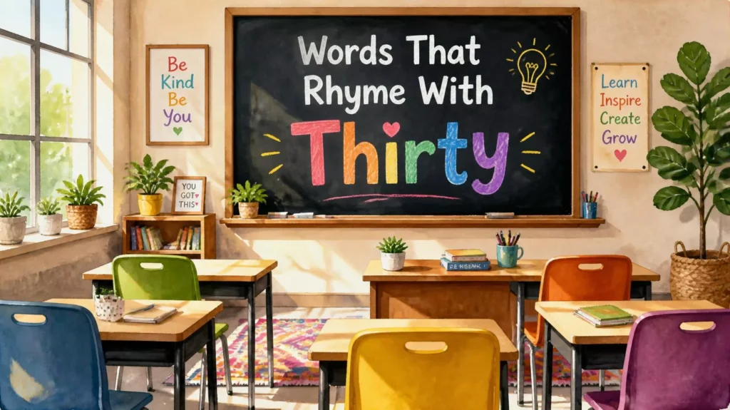 What Rhymes With Thirty What Rhymes With Thirty