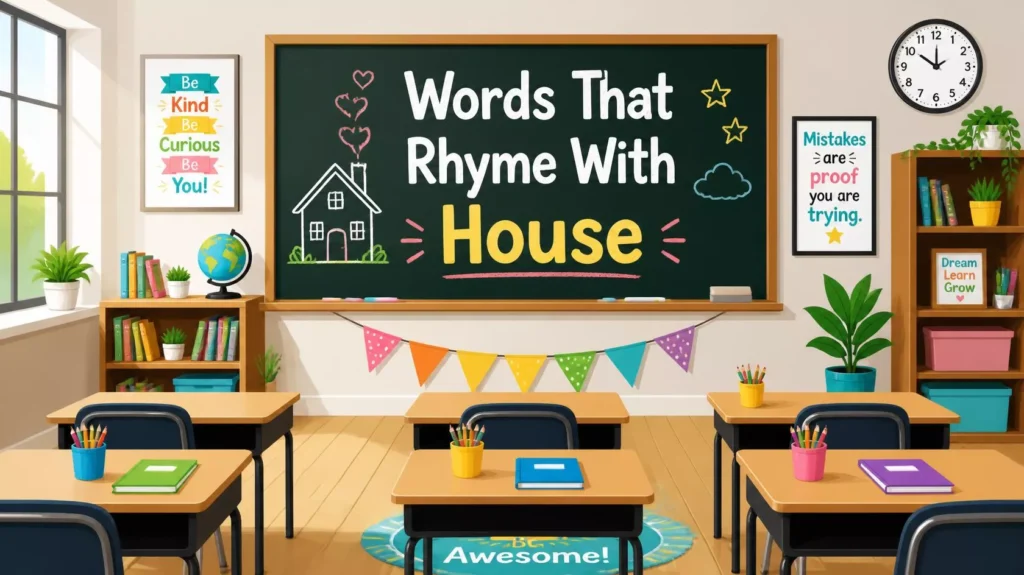Words That Rhyme With House Words That Rhyme With House