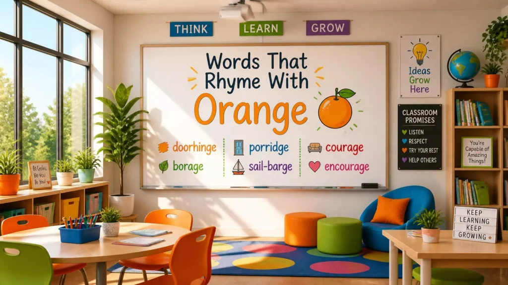 Words That Rhyme With Orange Words That Rhyme With Orange