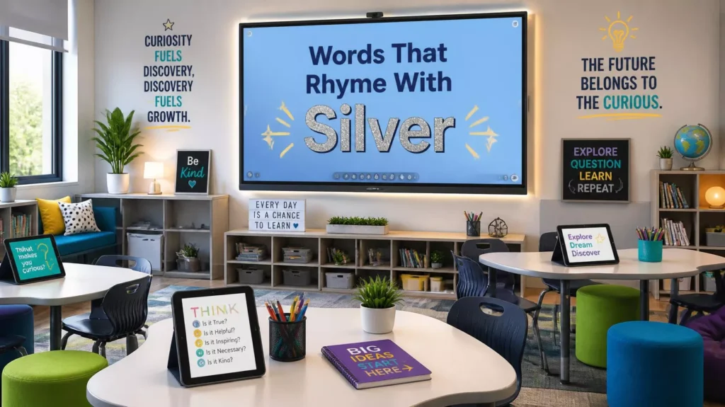 Words That Rhyme With Silver Words That Rhyme With Silver